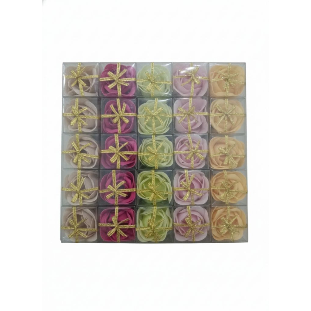 sabun kertas bentuk bunga souvenir sabun bunga kertas