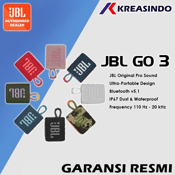 JBL GO3 / GO 3 Portable Bluetooth Wireless Speaker Original