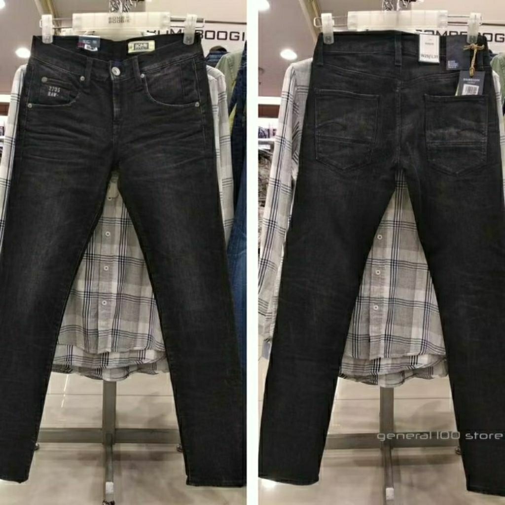 SKINNY | Bombboogie 100% Original Celana Jeans Hitam Washed