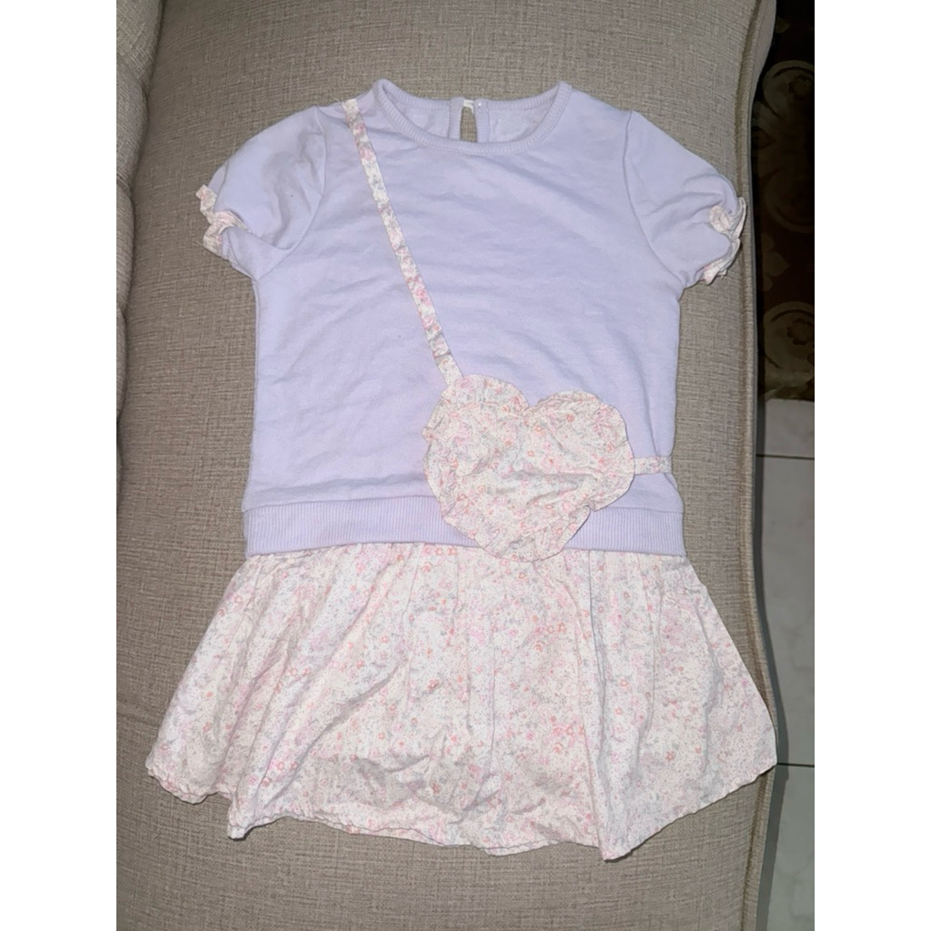 Nevada Dress Anak Varias Tas Love Lilac 4-5 tahun