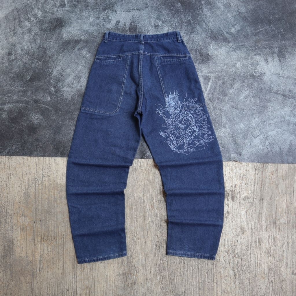 Baggy Jeans big pocket Dragon