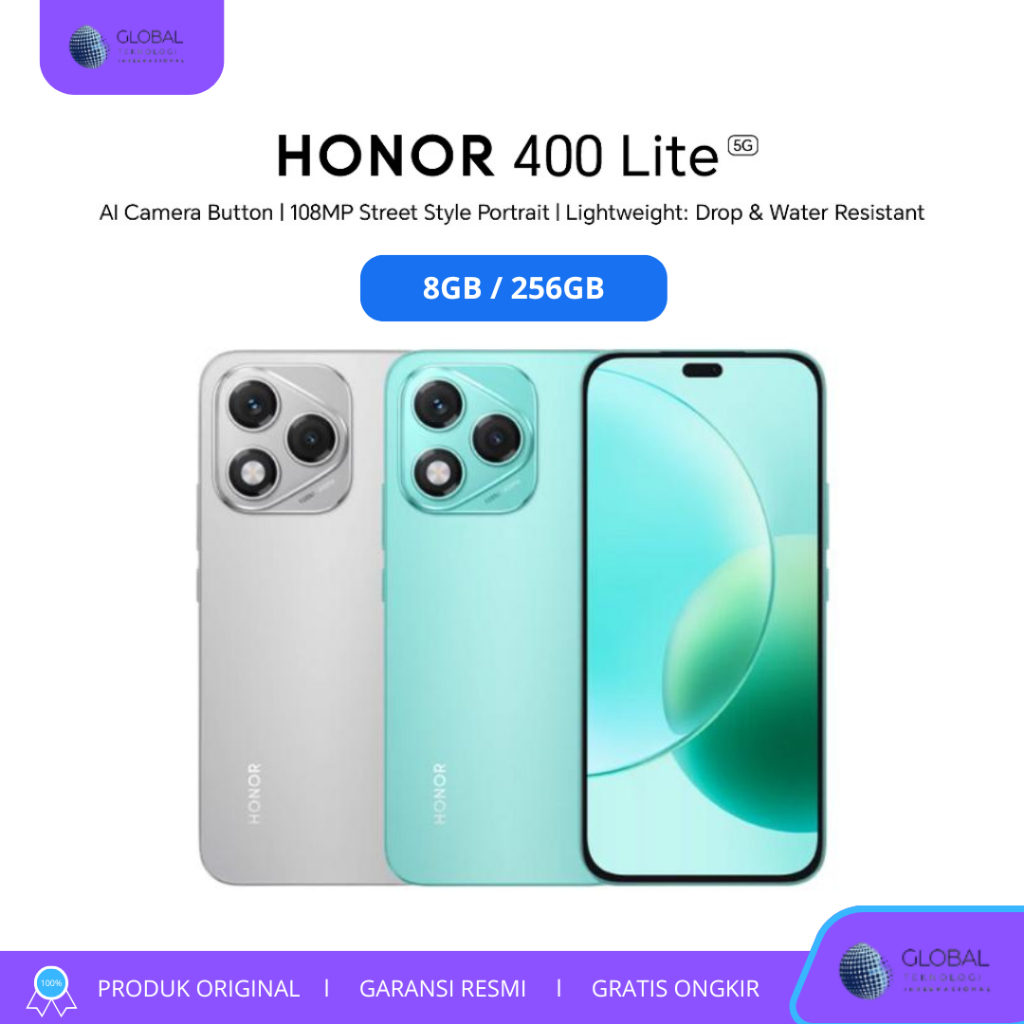 HONOR 400 Lite 5G 8/256GB - Garansi Resmi Honor Indonesia