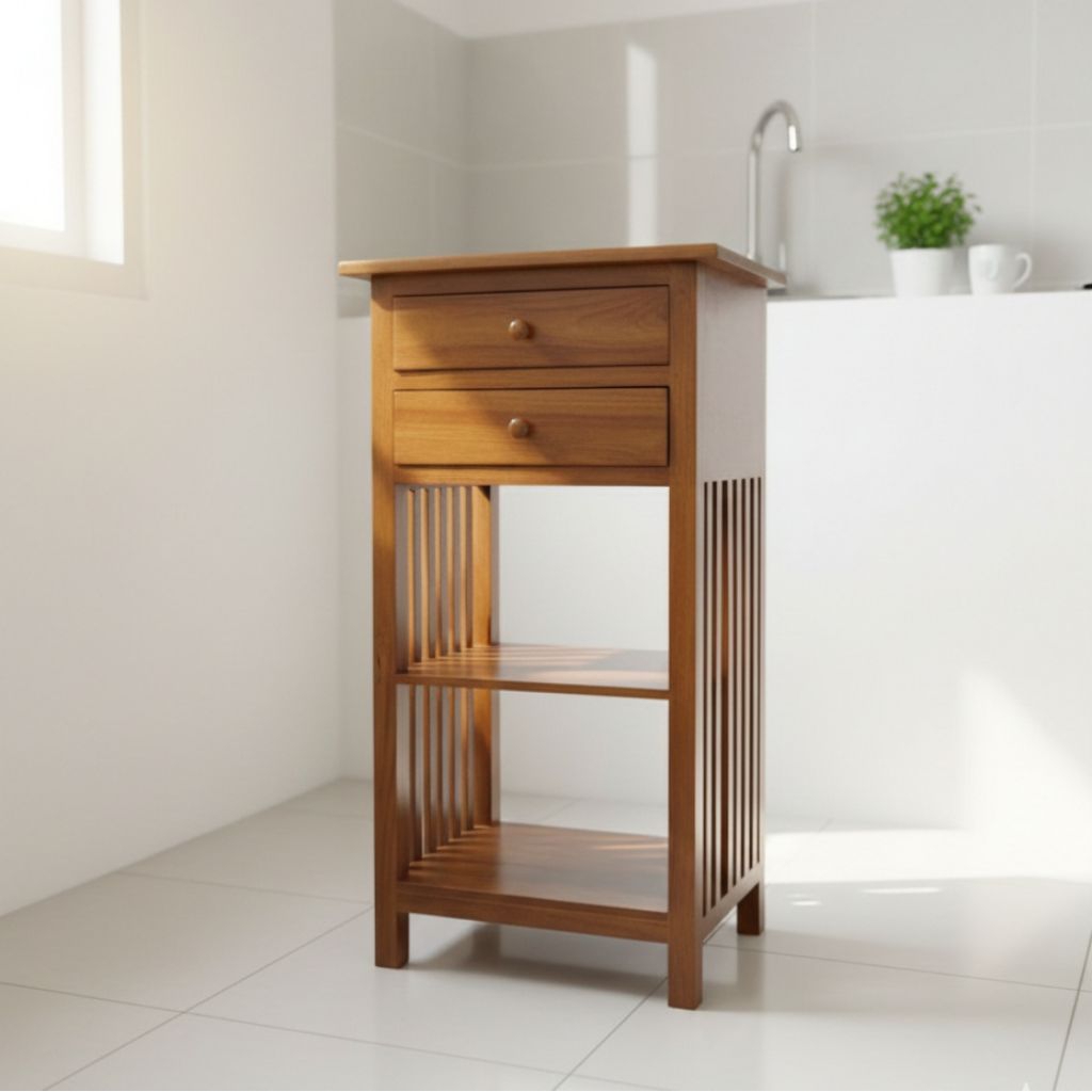 Meja dispenser kayu jati meja nakas dispenser kayu jati meja nakas