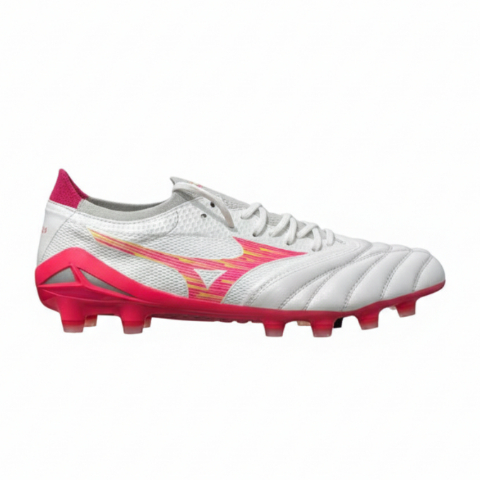 Sepatu Bola Mizuno Morelia Neo IV Beta Elite FG - White Pink Purple P1GA264264 Original