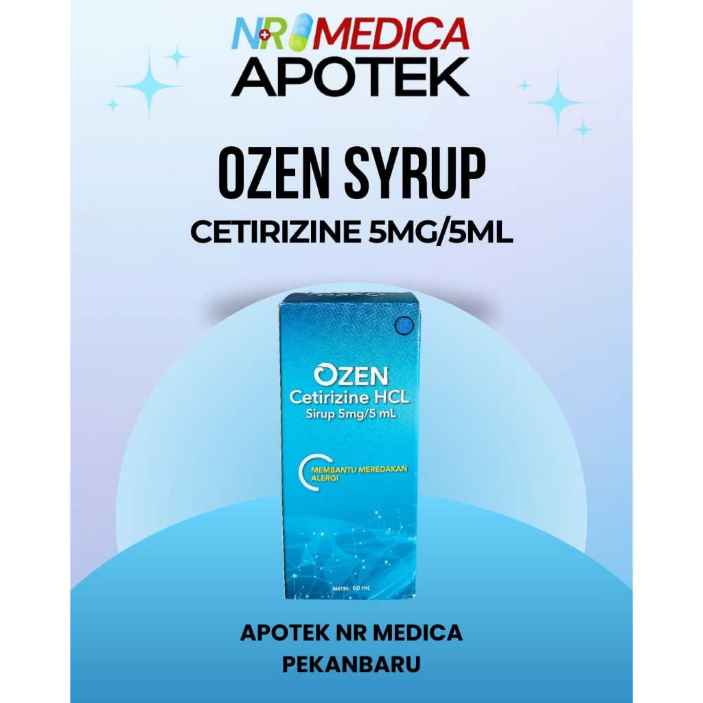 OZEN SIRUP 60ML | Cetirizine Hydrochloride | Membantu meredakan Alergi