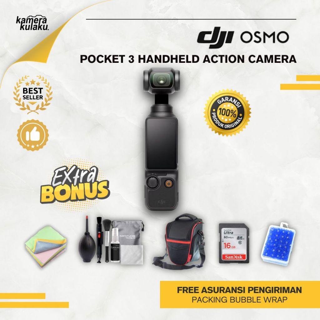 DJI OSMO POCKET 3 BASIC MULUS LIKE NEW bukan DJI POCKET 2, DJI OSMO POCKET