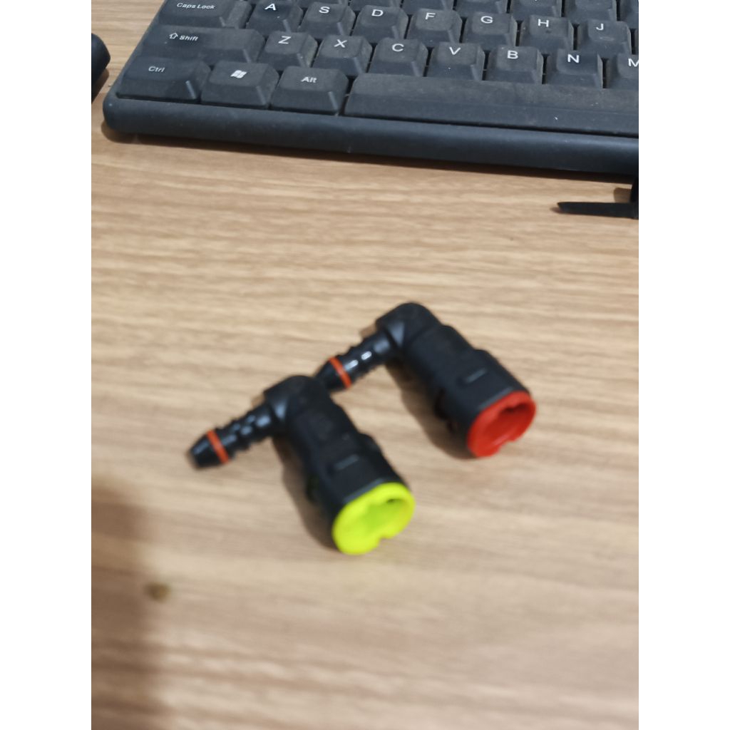 nepel 10mm bulat klip merah sambungan selang bensin selang injektor mobil universal