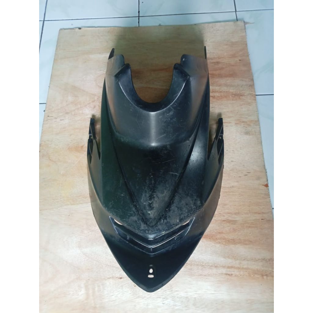 cover jok tutup mesin Mio soul karbu original copotan