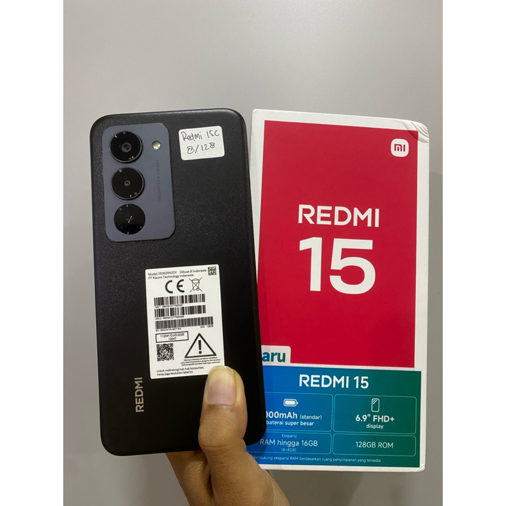 redmi 15 ram 8/256 second bekas