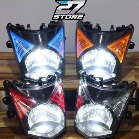 reflektor lampu depan beat fi esp 2014-2016 custom biled bekas