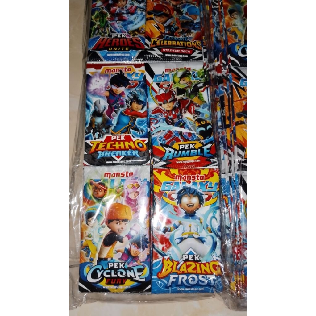 kartu boboiboy monsta galaxy card/kartu boboiboy