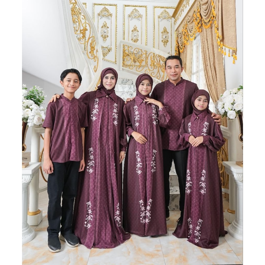 Sarimbit Lebaran Terbaru Mafaza Series Semi Outer by Dzhira hijab