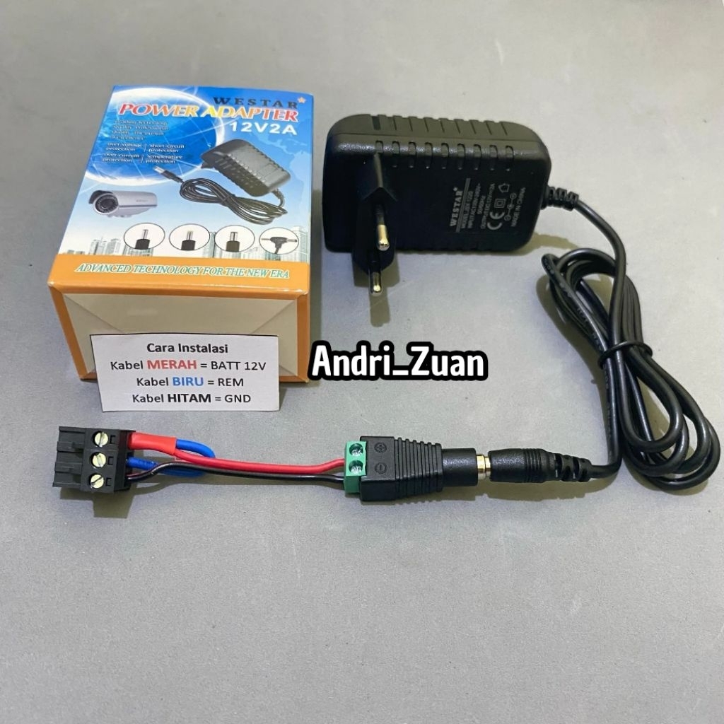 adaptor parametrik mobil kenzu dhd skeleton 12V 2A universal