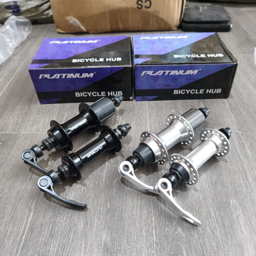 Hub freehub Alloy Bearing Roadbike Platinum Vbrake 32/36H Black