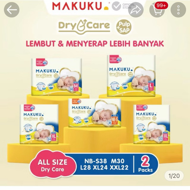 Makuku dry care size S