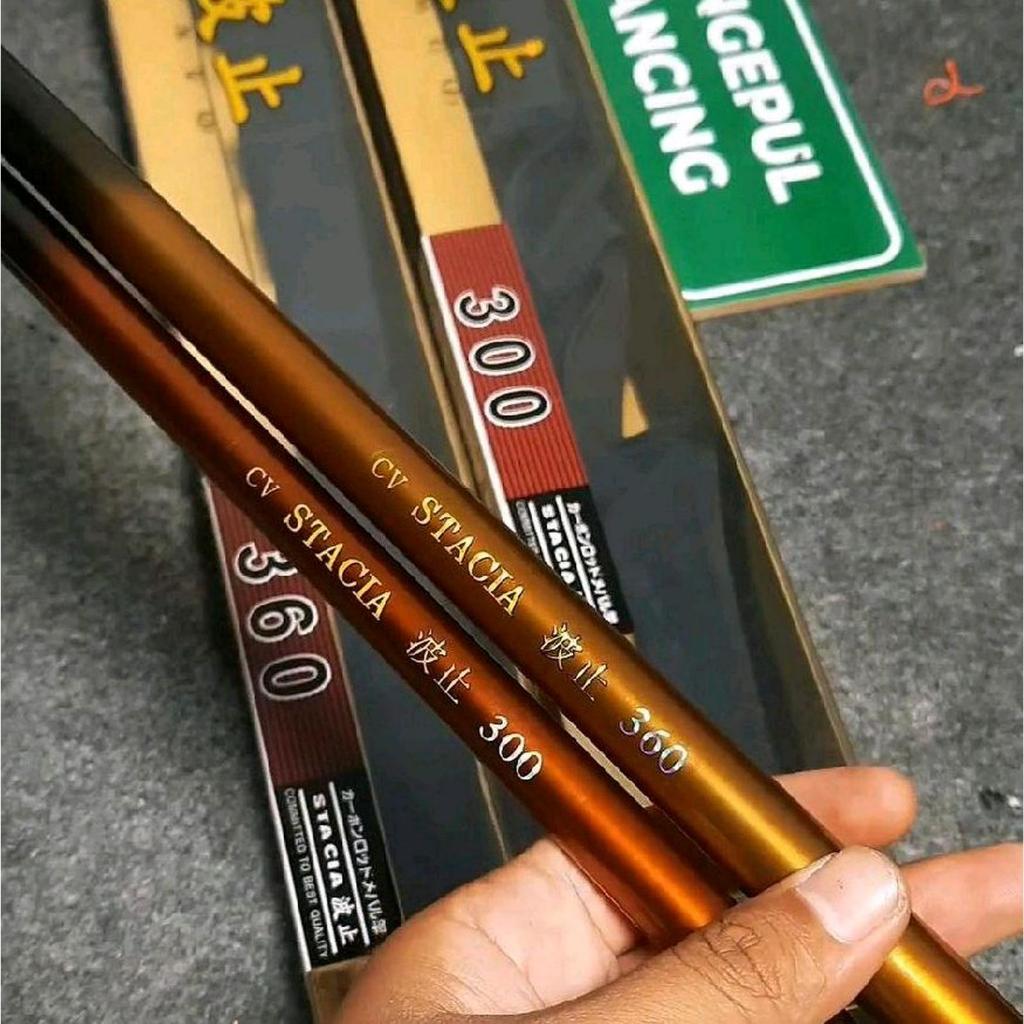 Tegek HINOMIYA STACIA 180 210 240 270 300 360 450 540 Mancing Kolam Galatama Hard Carbon