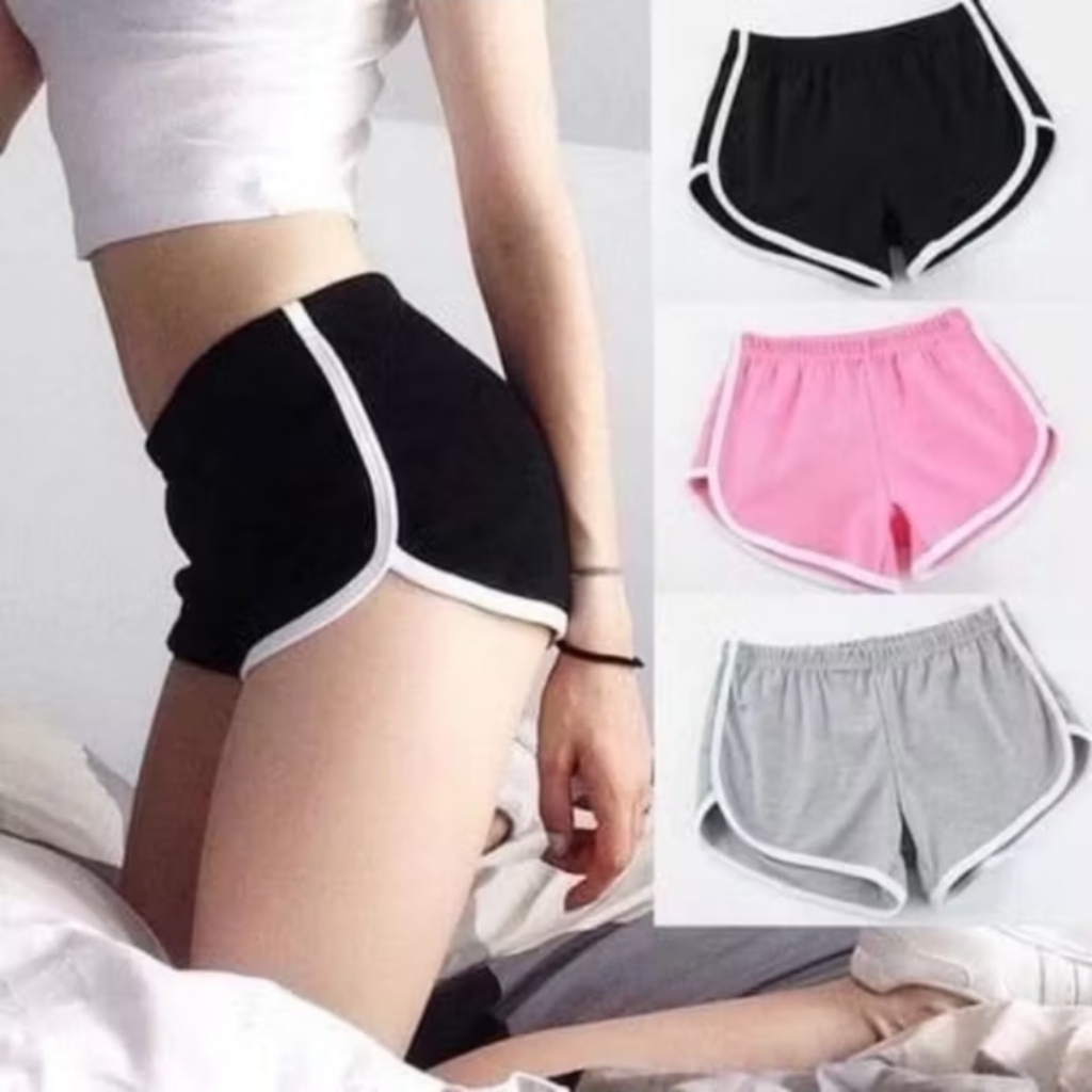 Celana Pendek Wanita Muniko ISI 4 PCS/Celana Olahraga Pendek Style Korea/Hotpants Muniko Cewek Dwasa