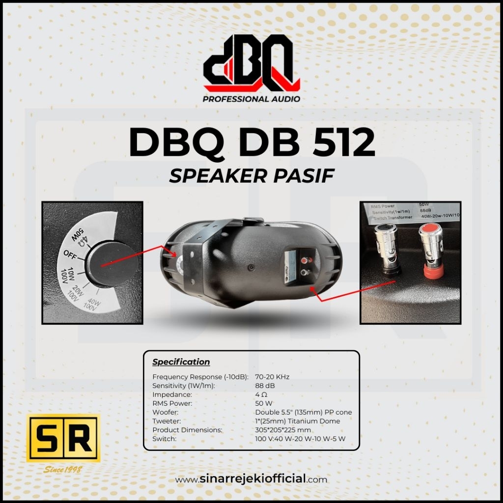 Speaker dBQ DB 512 Black
