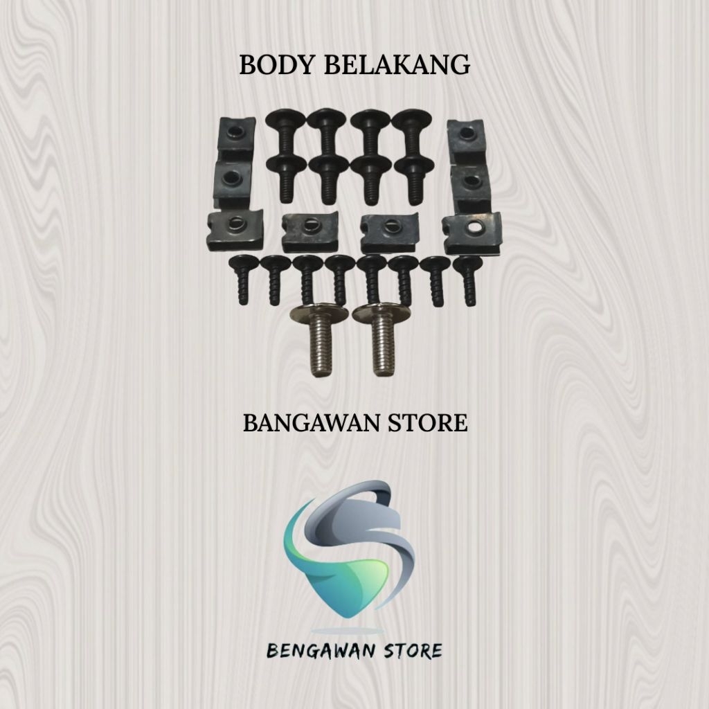 Baut Fullset Cover Bodi Body Belakang Honda Karisma X D 125