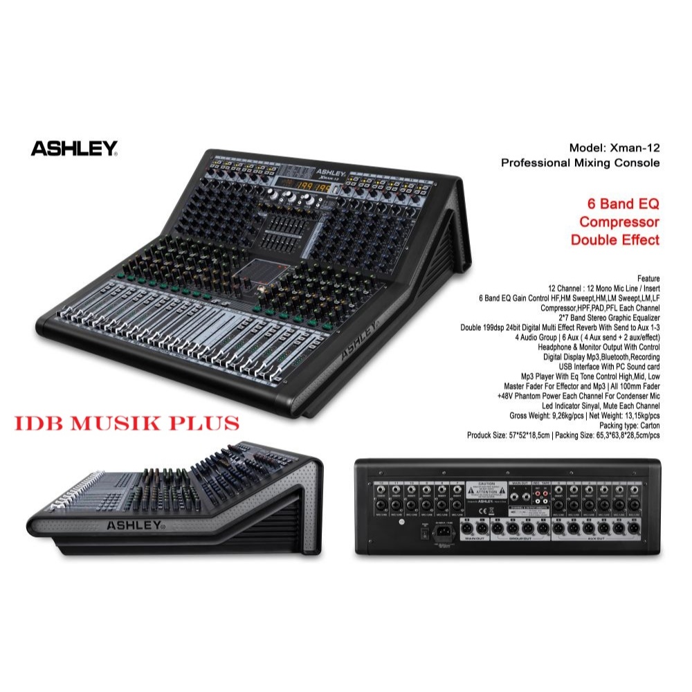 Mixer 12 Ch Ashley XMAN12 XMAN 12 Original