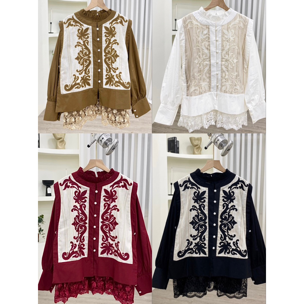 RAYA 2IN1 VEST BLOUSE