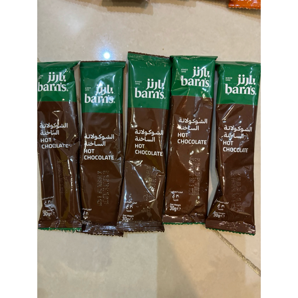 sachet minuman coklat barns/JUJU cafe