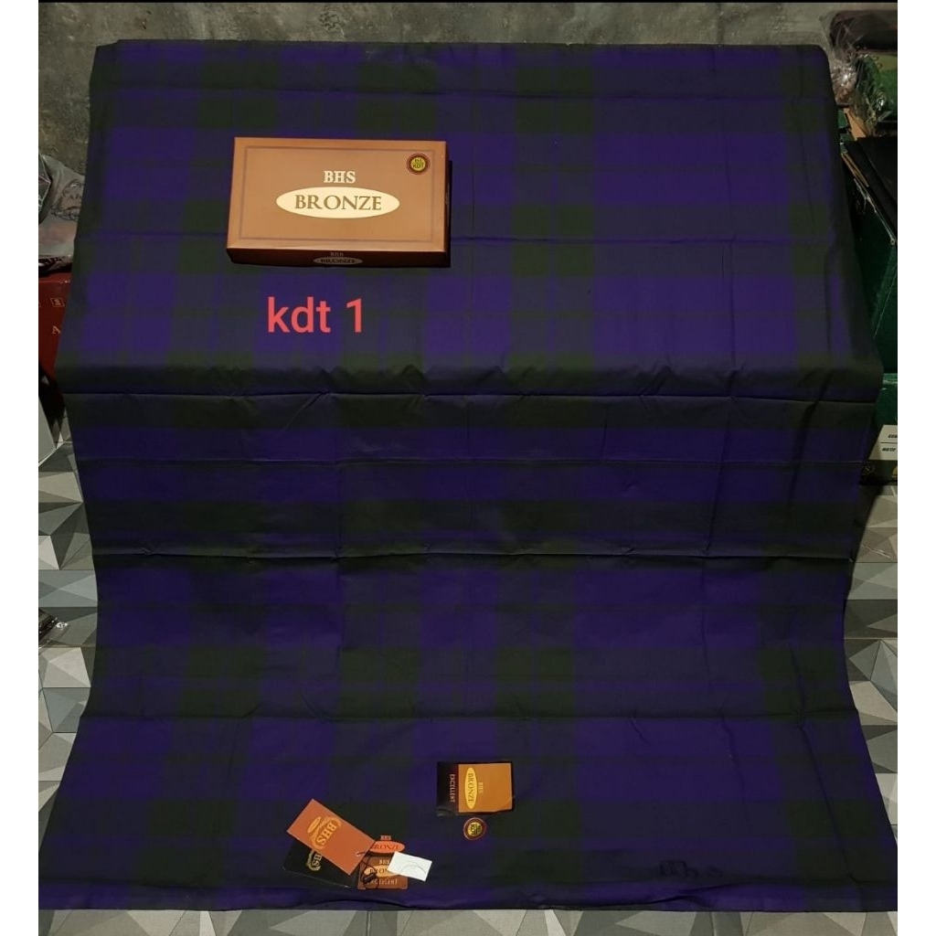 BHS excellent Bronze Original 100% Asli Bahan Mesres Motif KDT Sandur