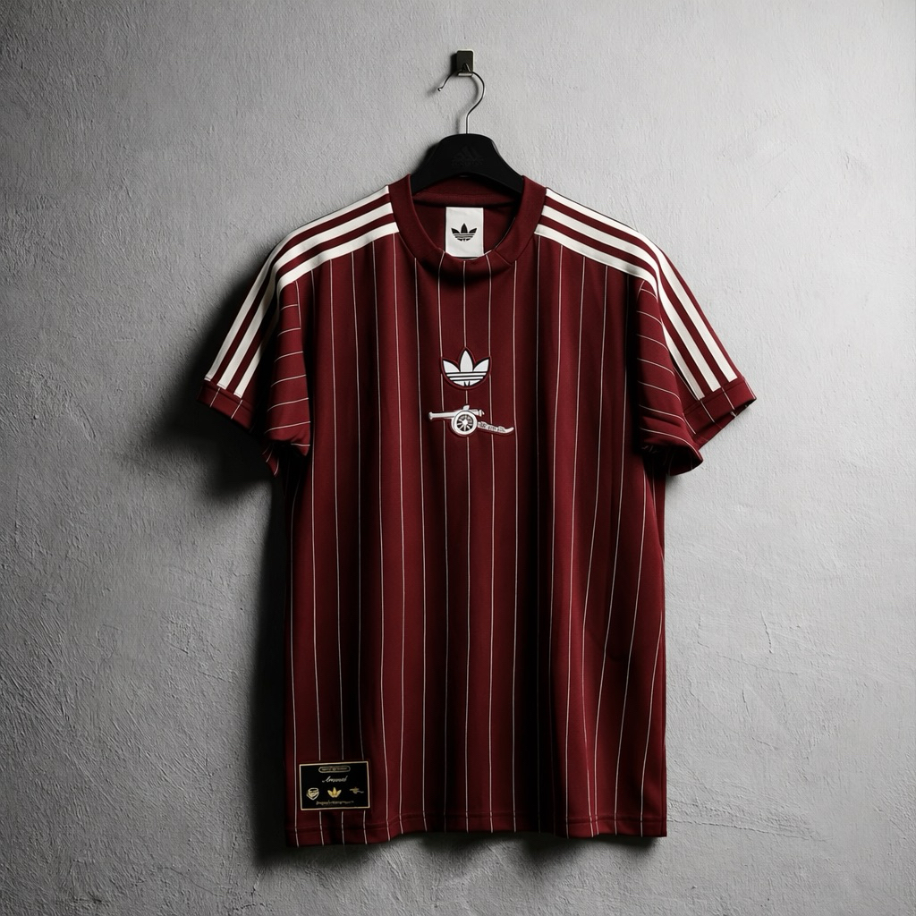 Arsenal FC Terrace Icon Jersey | Retro | Vintage Edition | Jersey Bola | Authentic Jersey