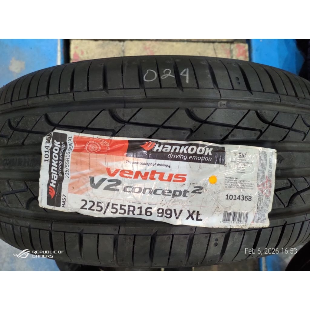 Ban Mobil Hankook Ventus V2 Concept 225/55 R16 (2024)