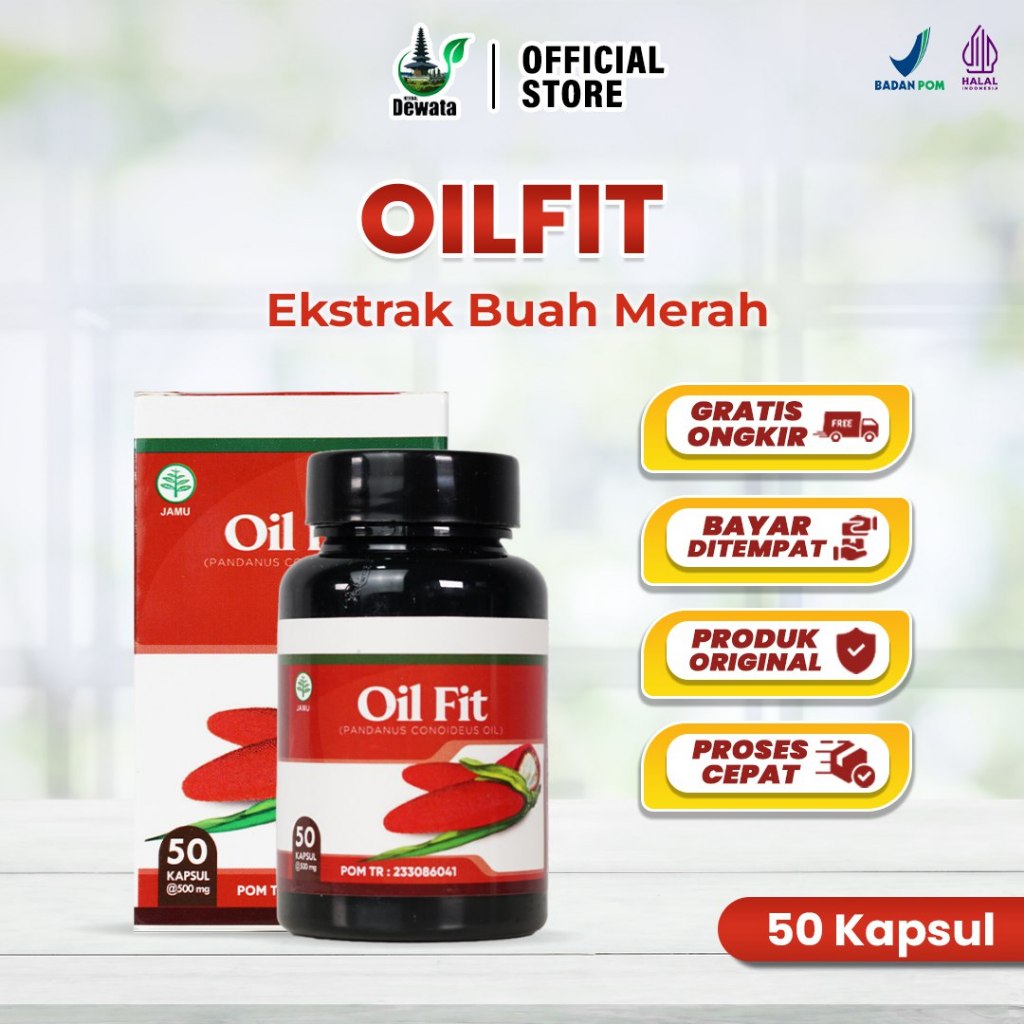 OBAT HERBAL ISI 50 KAPSUL Oil Fit ORIGINAL Untuk Kesehatan Mata