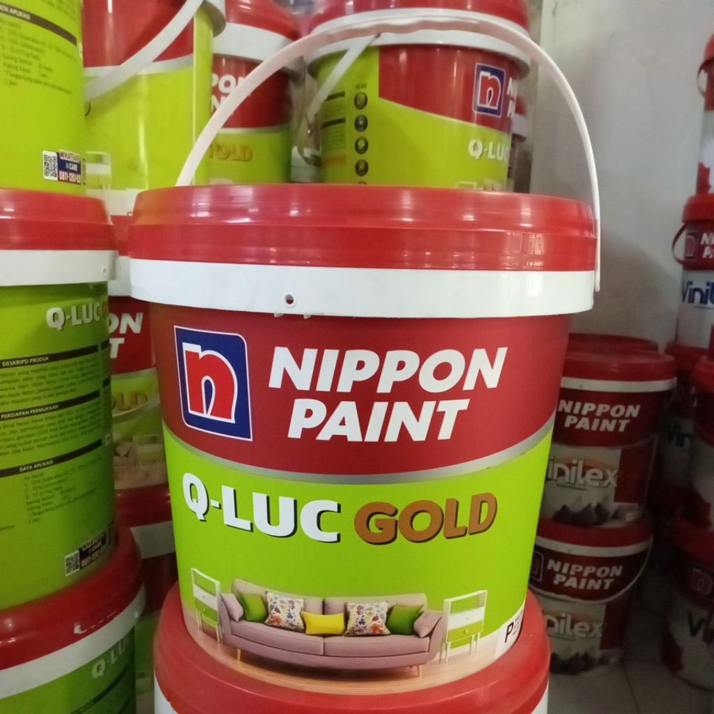 CAT TEMBOK NIPPON PAINT QLUC GOLD 18 KG - BRILIANT WHITE