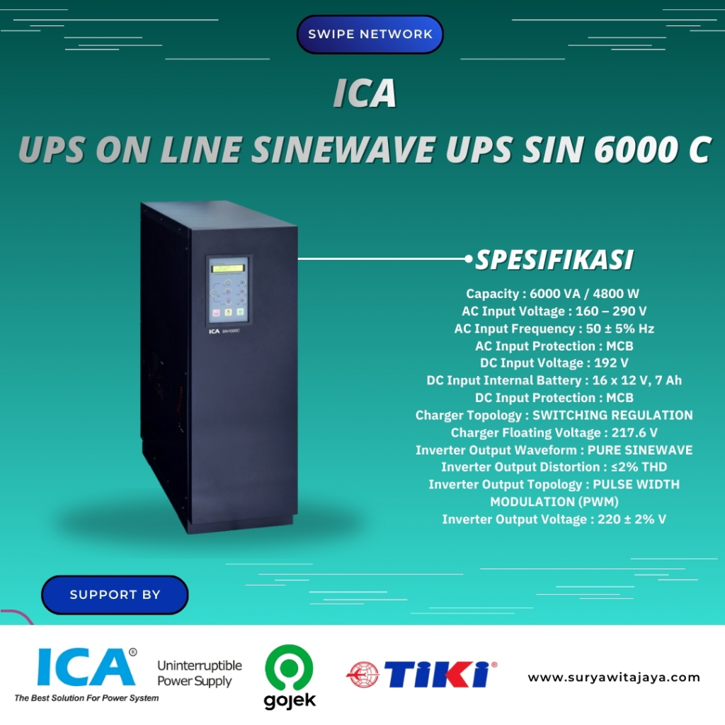 UPS On Line Sinewave UPS SIN 6000 C