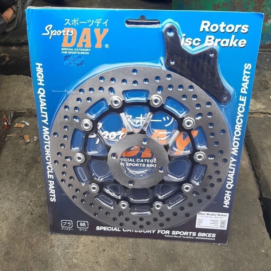 Piringan Cakram Karisma Disk Depan Kharisma Supra X 125 Supra Fit New Lebar 300mm Set Braket Ride It