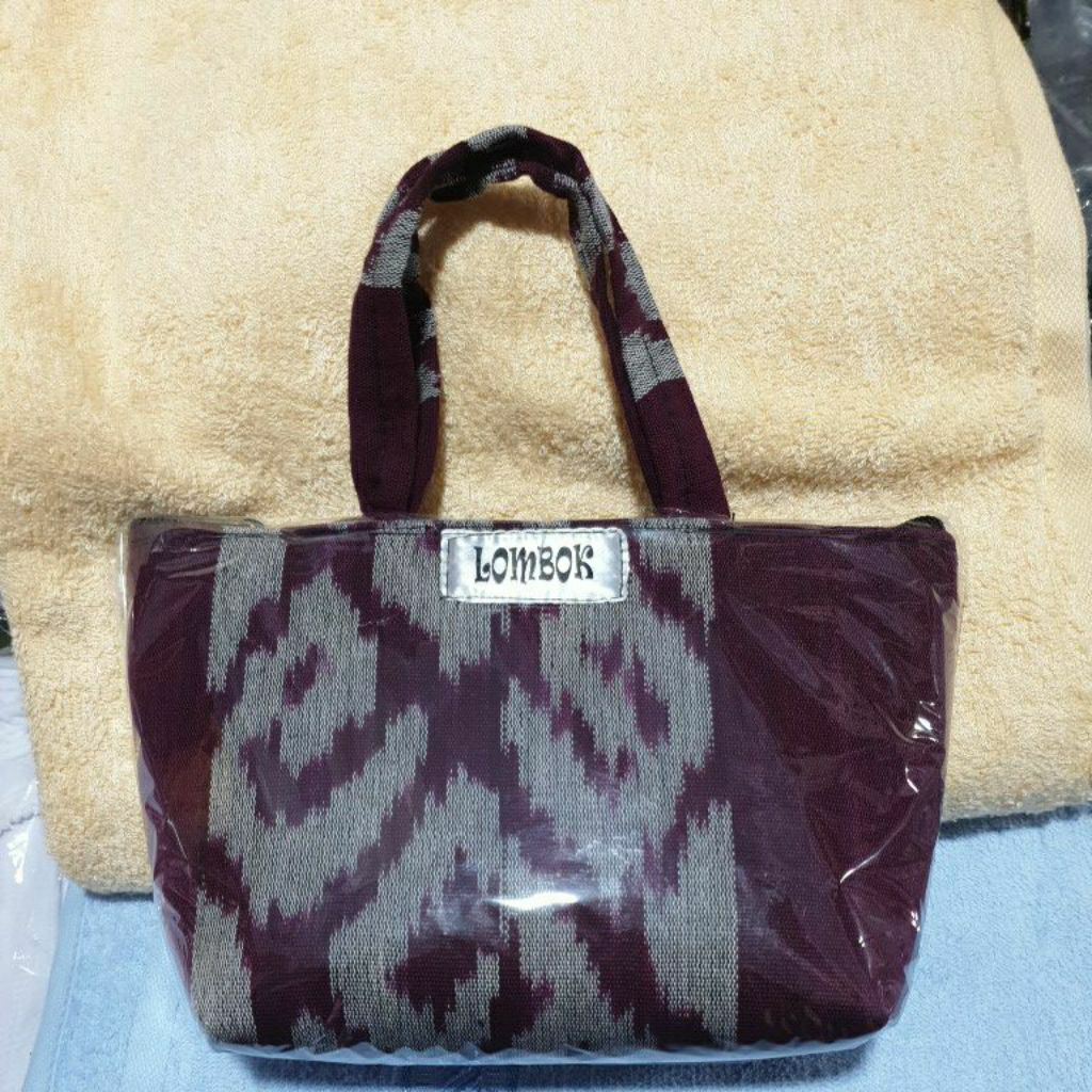 Tas Lombok motif etnik tote bag