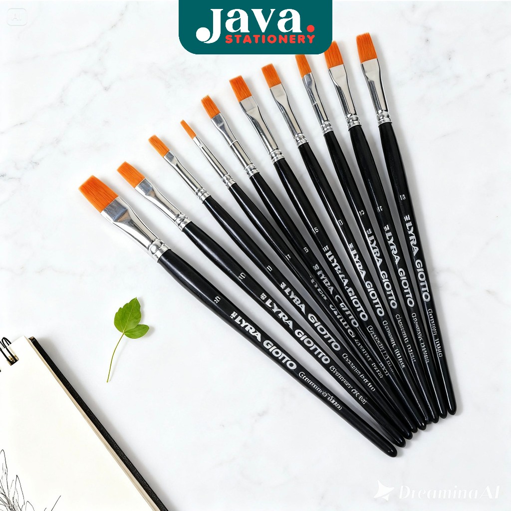 Lyra 373F Kuas Lukis Flat / Kuas Melukis Cat Akrilik, Cat Minyak & Cat Air