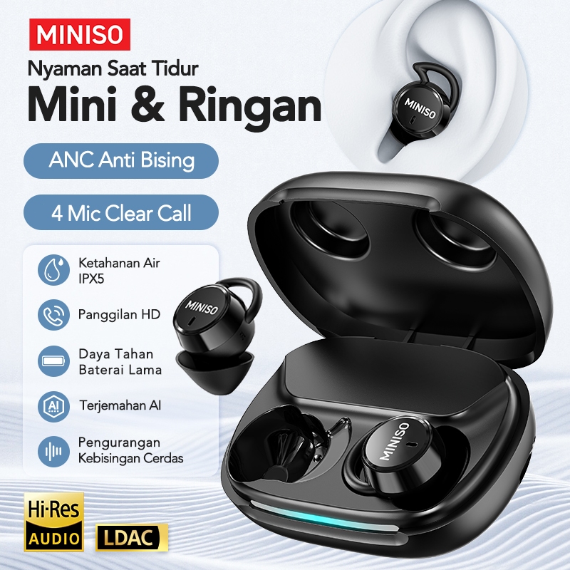 MINISO MS217 Mini Sleep Earphone In Ear Wireless AI Translatio Headset TWS Bluetooth HiFi Sound