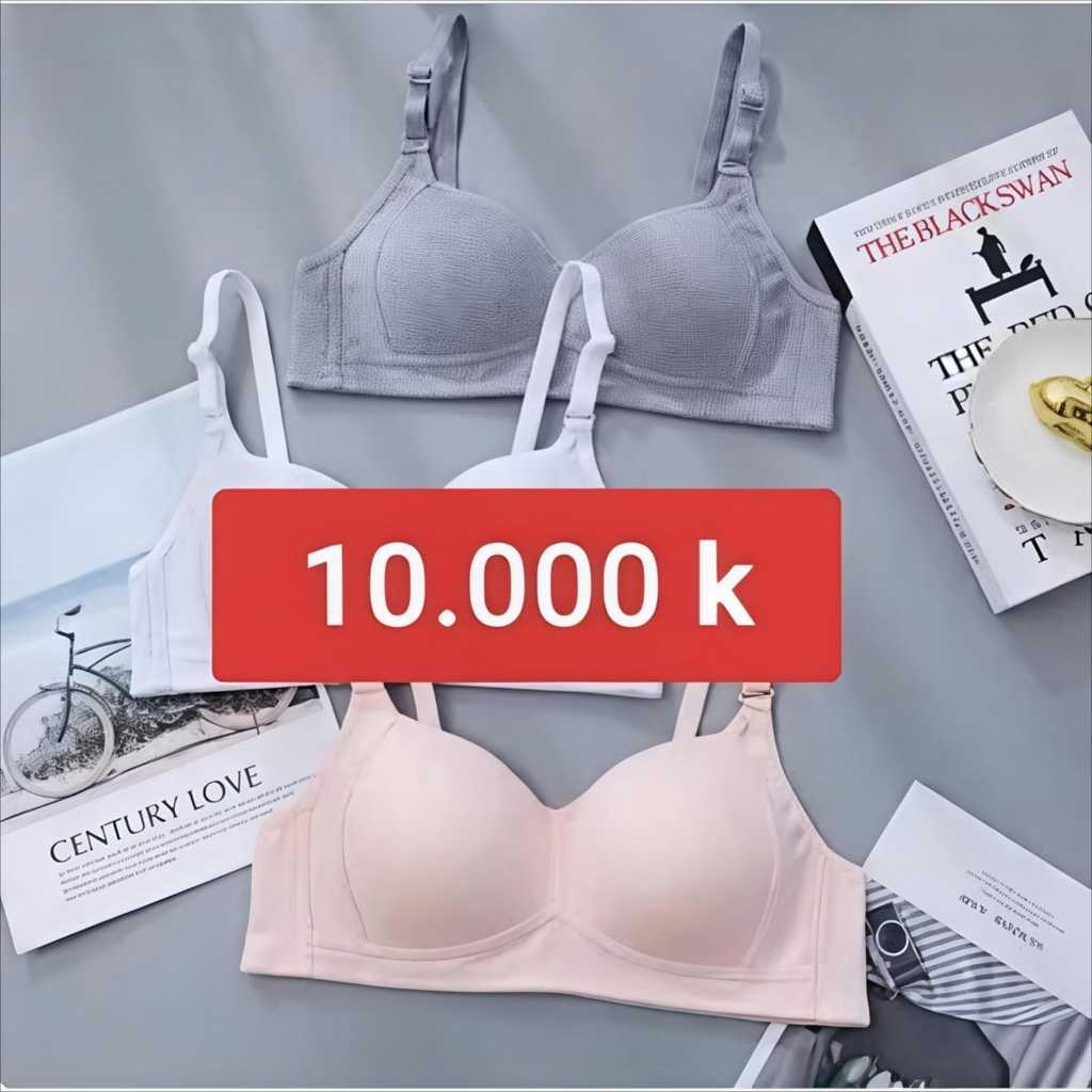 Bh Wanita Bra Remaja Bh Harian Sport Bra Tanpa Kawat Busa