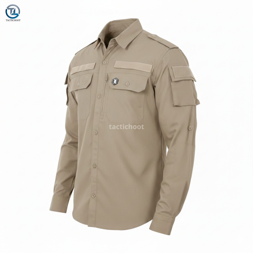 Kemeja Tactical Hexagon Original – Kemeja Pria Lapangan Outdoor Army | Kuat, Maskulin, Siap Tempur