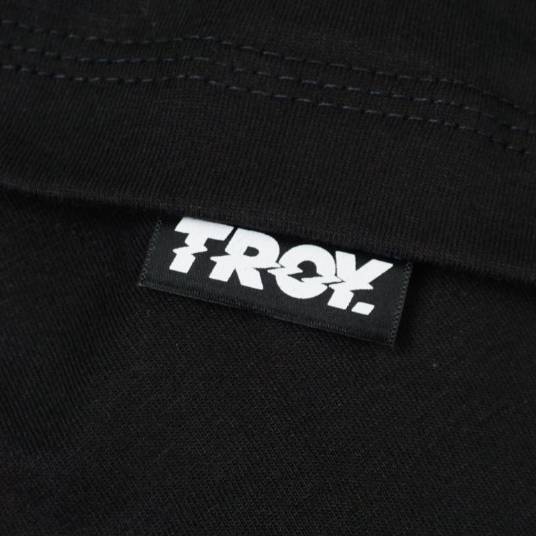 Troy Company Tshirt Black Nanaso - Kaos Lengan Pendek Kaos Hitam MTD 3521