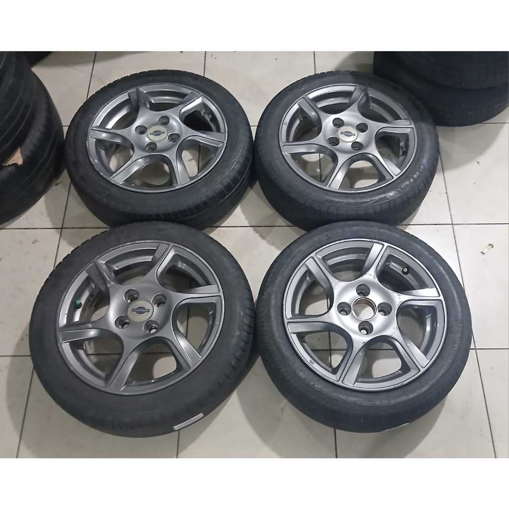 VELG MOBIL ORIGINAL DATSUN GO R15 PCD 4X100 + BAN BONUS