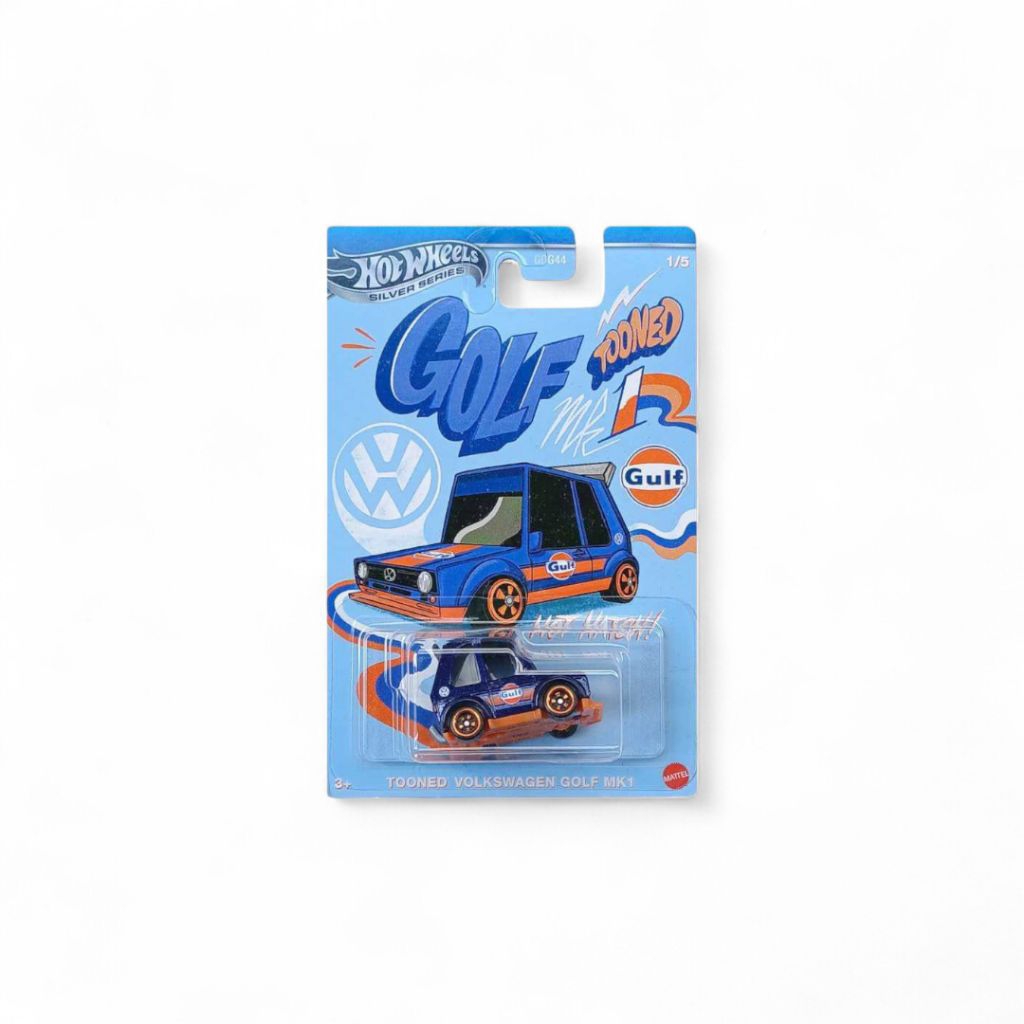 Hot Wheels Silver Series Gulf Tooned Volkswagen Golf MK1 (Original 100%)