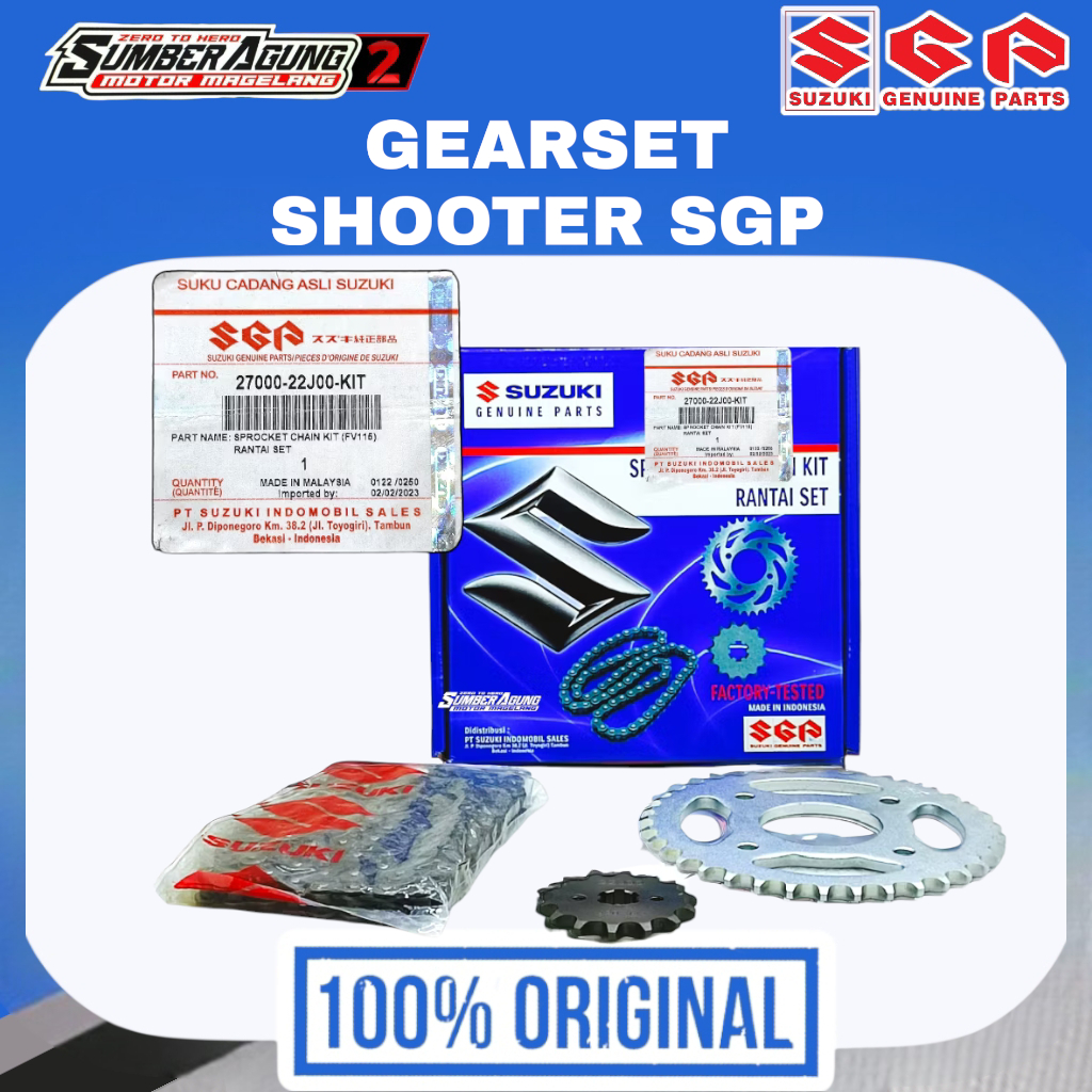 GEARSET SUZUKI SHOOTER ORIGINAL SGP MALAYSIA