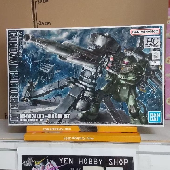 GUNDAM HG TB MS-06 ZAKU II + BIG GUN SET 07886/68501 (ORIGINAL BANDAI)