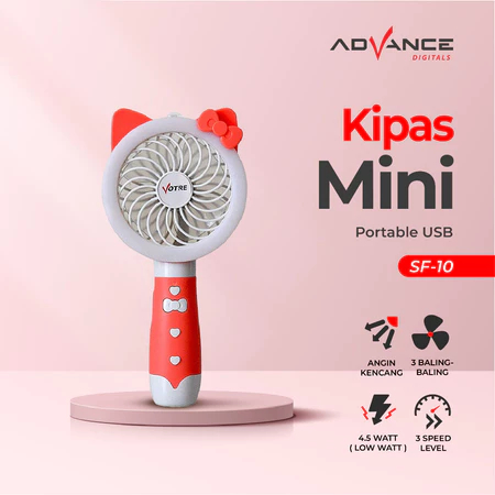 Advance Digitals Kipas Angin SF-10 Kipas mini Lampu LED Votre SF10 Ori
