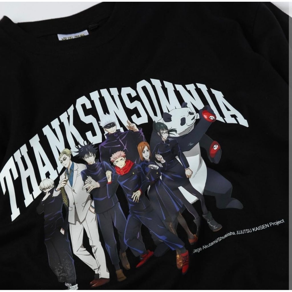 tshirt jujutsu kaisen thanksinsomnia (M)