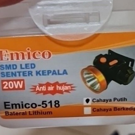 Senter Kepala 20W putih EMICO