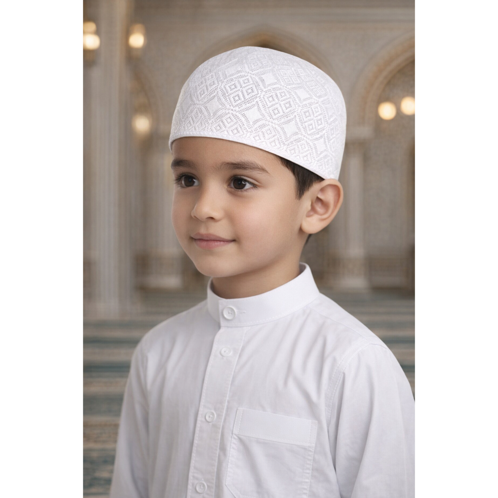 PECI JARING TIPIS ANAK / PECI ANAK / PECI PUTIH JARING POLOS