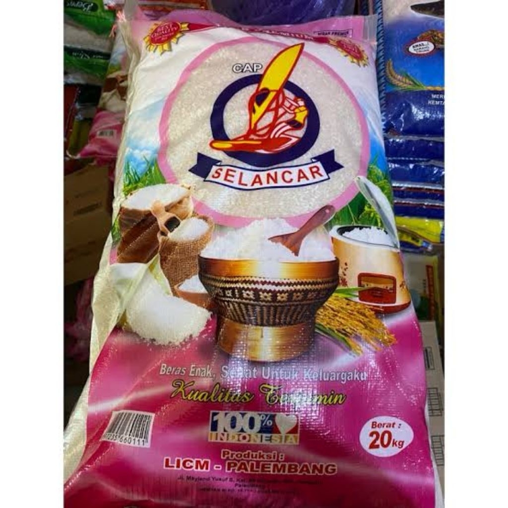 BERAS PREMIUM CAP SELANCAR 20 KG