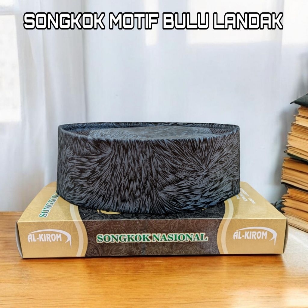SONGKOK MOTIF BULU LANDAK