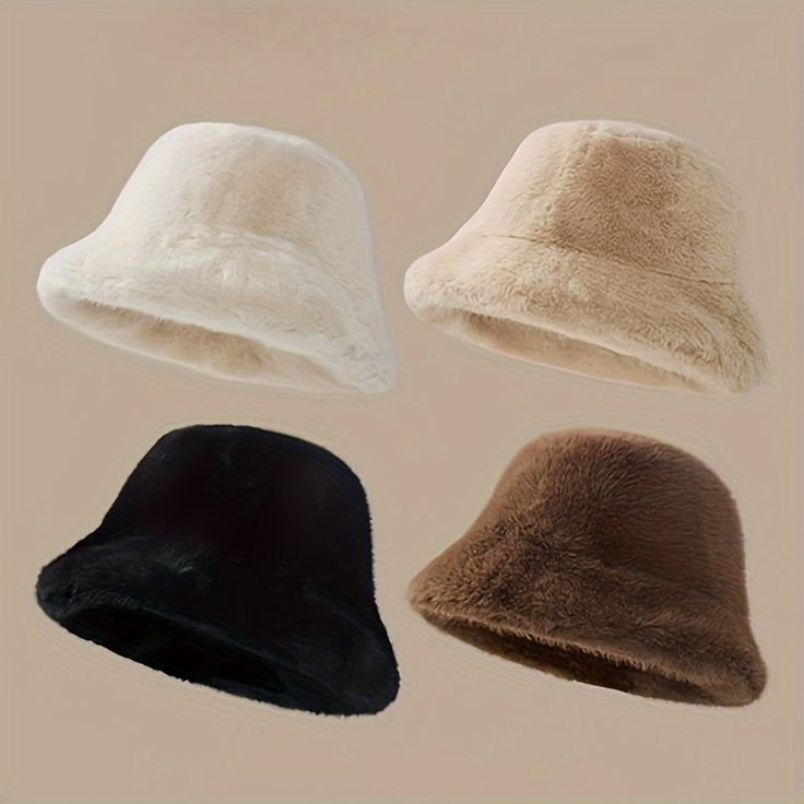 TOPI BUCKET BULU HALUS / FUZZY HAT